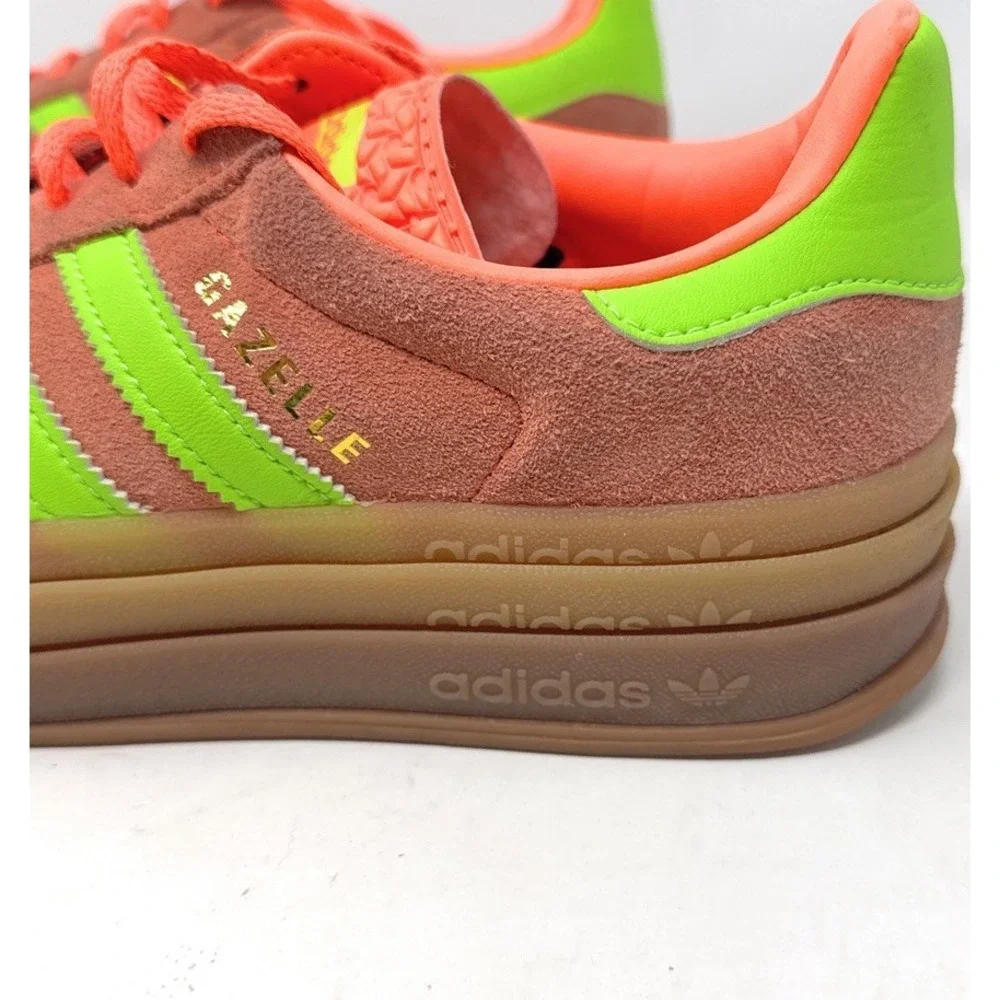 Women's Adidas Gazelle Bold Sneakers In Solar Orange Sz 8.5